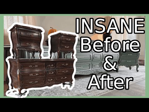 Видео: Огромное «До и после» | Преображение французского провинциального комода