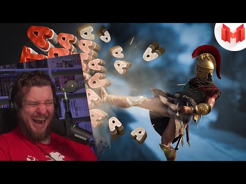 Видео: Assassin's Creed: Odyssey "Баги, Приколы, Фейлы" | РЕАКЦИЯ НА МАРМОКА