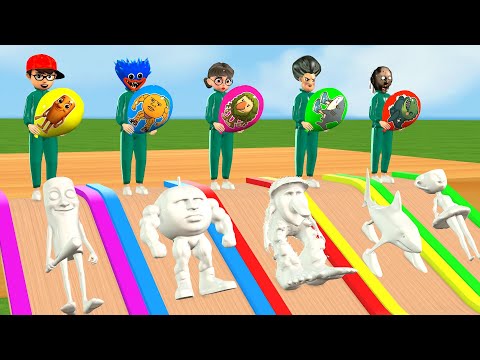 Видео: Игра «Учитель-страшилка 3D против кальмара»: метание и раскрашивание, вызов «Тунг-Тунг-Тунг-Сахур»