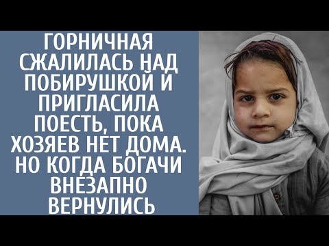 Видео: Горничная сжалилась над побирушкой и позвала поесть, пока хозяев нет дома… Но когда богачи вернулись