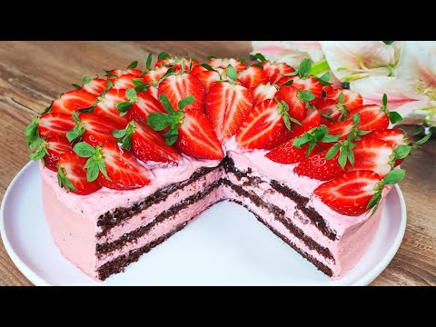 Видео: 🍓🍓🔝Самый влажный клубничный торт, который я когда-либо ел! Торт, который тает во рту.