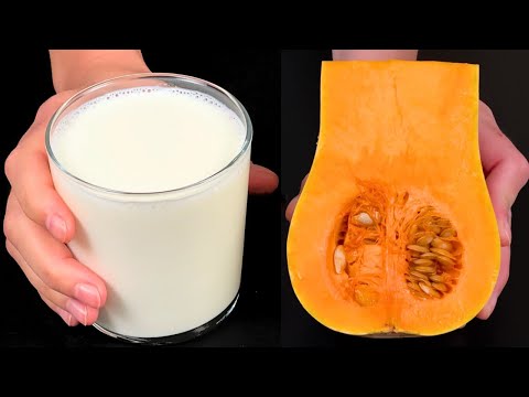 Видео: Только молоко и тыква! Самый вкусный десерт Наполеон за 5 минут! без выпечки! Трюк!