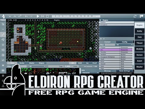 Видео: Eldiron: БЕСПЛАТНЫЙ RPG-редактор с открытым исходным кодом для ретро-вестернов CRPG, таких как Ul...