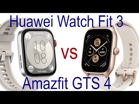 Видео: Huawei Watch Fit 3 vs Amazfit GTS 4. Лицом к лицу в реальной эксплуатации #huaweismartwatch