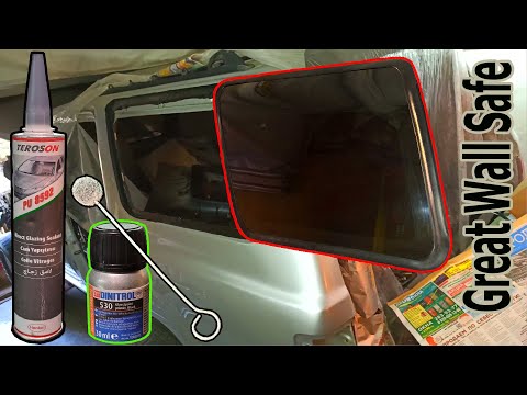 Видео: Вклейка бокового стекла Great Wall Safe HENKEL/LOCTITE/TEROSON