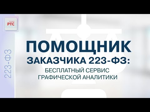 Видео: Помощник заказчика 223-ФЗ: бесплатный сервис графической аналитики (20.07.2023)