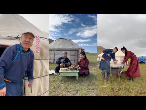 Видео: Монгольский народ наблюдает за кочевой жизнью Восьми Знамен! Коллекция 14 #еда #кулинария #монголия