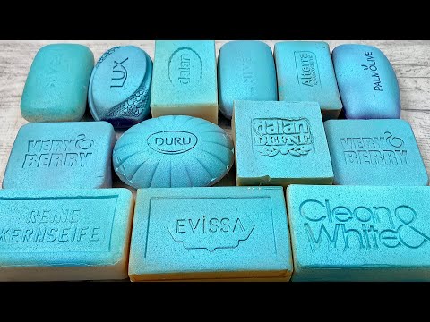 Видео: Painted dry soap * Soap cutting * Relaxing sounds * Резка крашенного мыла * Хруст мыла 💙