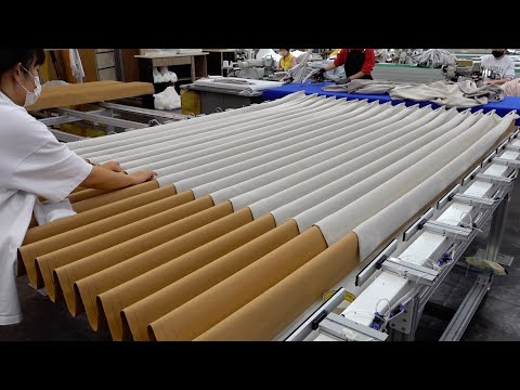 Видео: Процесс изготовления штор и жалюзи. Завод массового производства шторных жалюзи в Корее