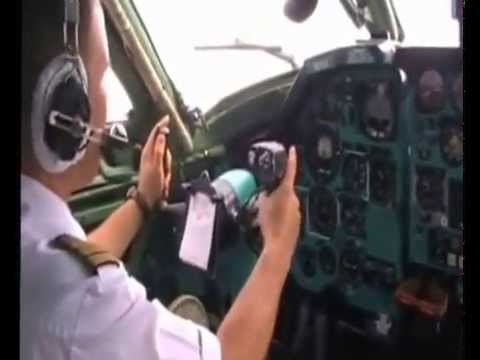 Видео: Полет на Ту 134 в кабине экипажа