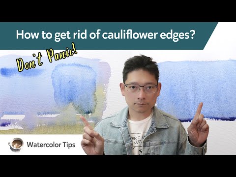 Видео: Как исправить края цветной капусты акварелью?