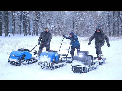 Видео: Гонки мотобуксировщиков! Как выбрать, кто круче? Зимняя рыбалка рулит!