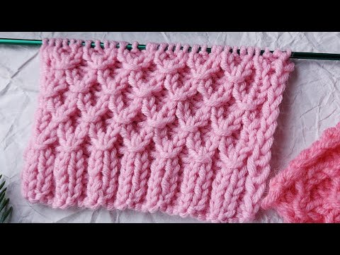 Видео: ПРОСТОЙ рельефный узор. Узор РОМБЫ.