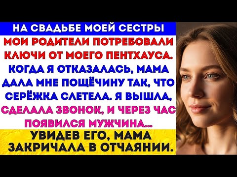 Видео: НА СВАДЬБЕ СЕСТРЫ РОДИТЕЛИ ПОТРЕБОВАЛИ МОЙ ПЕНТХАУС. Я ОТКАЗАЛАСЬ — И МАМА ДАЛА ПОЩЁЧИНУ