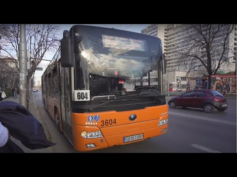 Видео: Bulgaria, Sofia, bus 604 ride from ВМА to ЦЕНТЪР ПО ХИГИЕНА