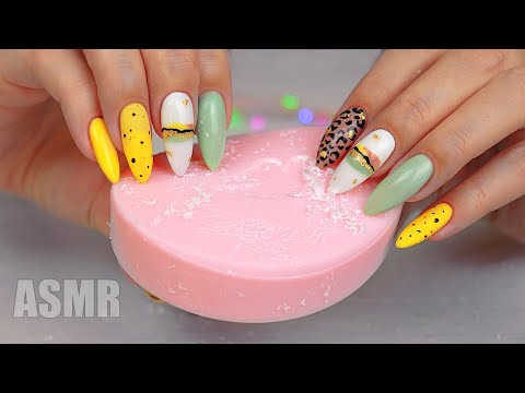 Видео: ASMR Soap Fast Scratching Long Nails 🧼 Dry SOAP cutting for Sleep | АСМР Резка мыла