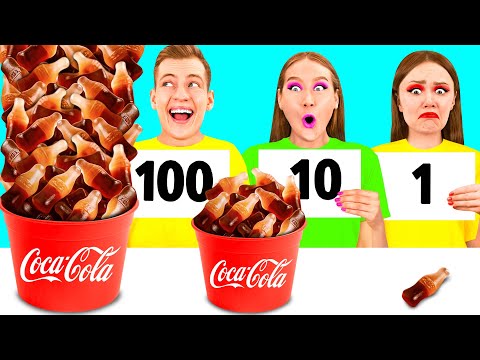 Видео: 100 Слоев Еды Челлендж | Потрясающие Кухонные Лайфхаки от Parara Best