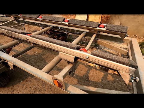 Видео: Тюнинг лодочного прицепа Водник А7. Установка роликовых ложементов.