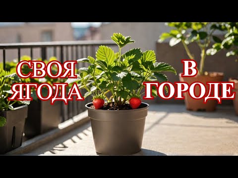 Видео: Клубника в горшках: полный гайд по выращиванию на балконе даже в условиях нехватки места
