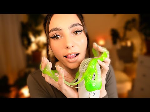 Видео: ASMR Влажные Звуки Рта 👄 со Слаймом на Микрофоне 💚 Без Разговоров 🤫