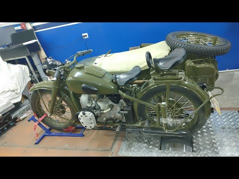 Видео: Мотоцикл М-72 замер мощности на диностенде