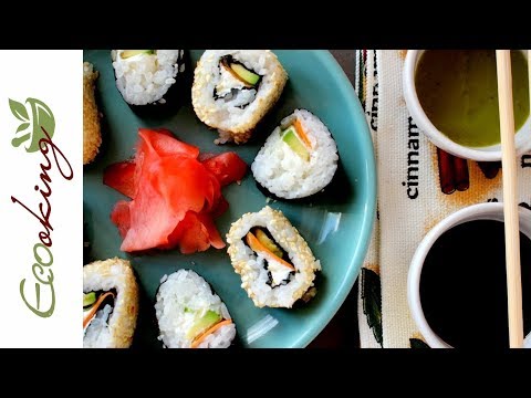 Видео: Очень вкусные и простые Суши Роллы (вегетарианские) / 2 способа приготовления
