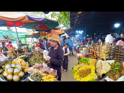 Видео: Камбоджийская деревенская уличная еда и рыночная еда в Пномпене: кислые фрукты и многое другое