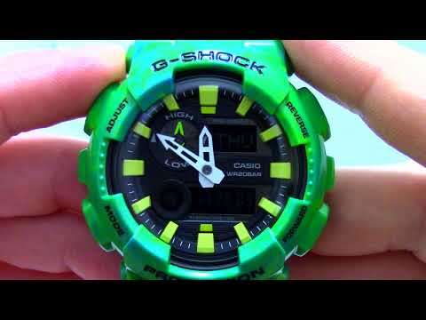 Видео: Часы Casio G-SHOCK GAX-100MB-3A - Инструкция, как настроить от PresidentWatches.Ru