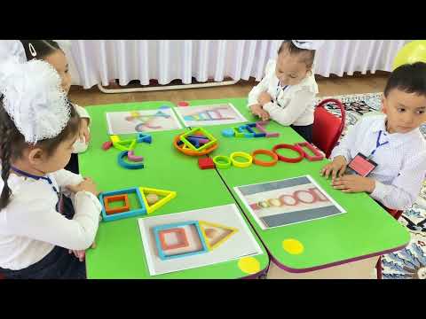 Видео: «Онлайн-шеберхана» жобасы аясында «Пішіндер әлеміне саяхат» тақырыбында өткен бейне сабақ.