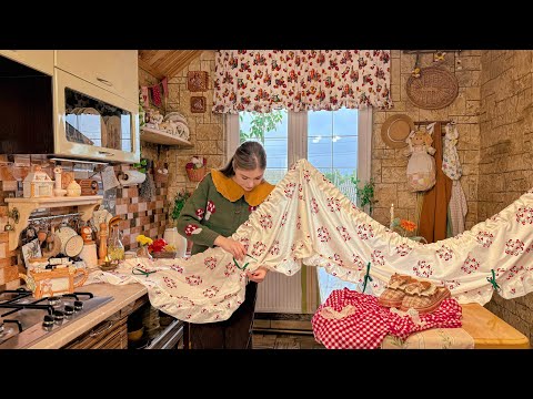 Видео: Искусство находить радость в простом | Медленная сельская жизнь | Шитьё и Готовка