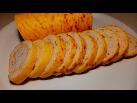 Видео: Сырный рулет с куриным фаршем.