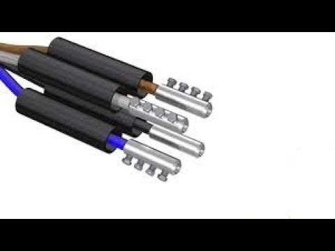 Видео: Соединение вводного кабеля с помощью муфты в новострое.