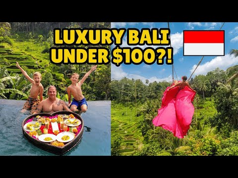 Видео: Роскошь на Бали ДО 100 долларов! 🇮🇩 Плавающий завтрак и балийские качели