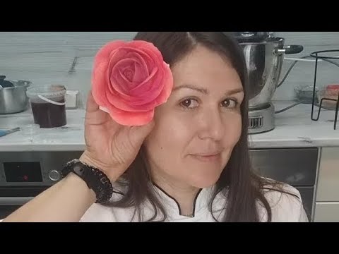 Видео: Роза из зефира 🌹🌹🌹от Карины Загоскиной