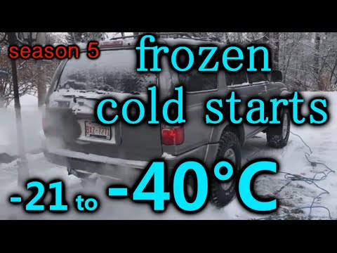Видео: S5E15. -21 to -40*C HARD COLD STARTS! Холодный запуск в мороз -40. Extreme compilation