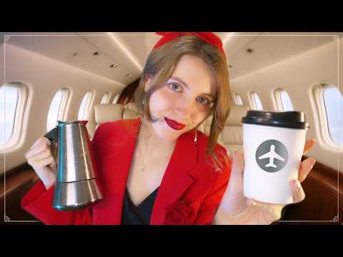 Видео: ASMR ✈️ Бортпроводник для суперзвезды ⭐️ Эксклюзивная услуга только для вас! ☕️