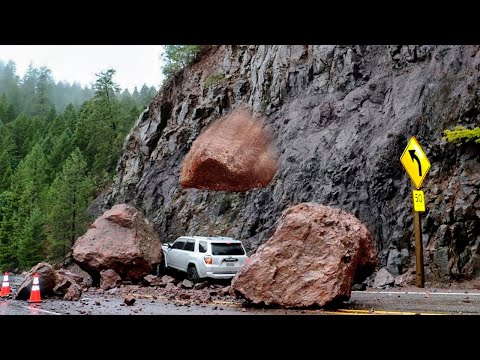 Видео: 35 Мощных Камнепадов, Снятых на Камеру