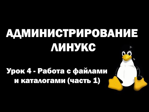 Видео: Администрирование Линукс (Linux) - Урок 4 - Работа с файлами и каталогами (часть 1)