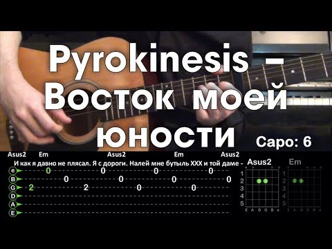 Видео: Pyrokinesis – Восток моей юности / Разбор песни на гитаре