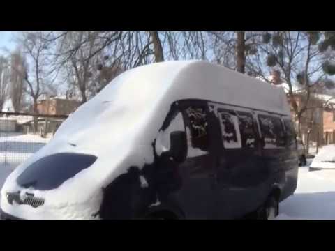 Видео: Запуск двигателя на газу в мороз и езда по снегу