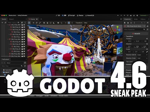 Видео: Предварительный обзор Godot 4.6! 👀