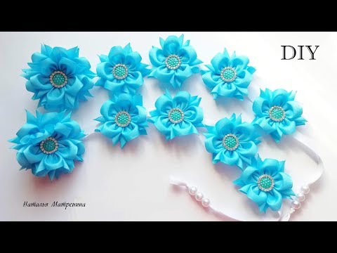 Видео: Лента в косу канзаши,МК,DIY
