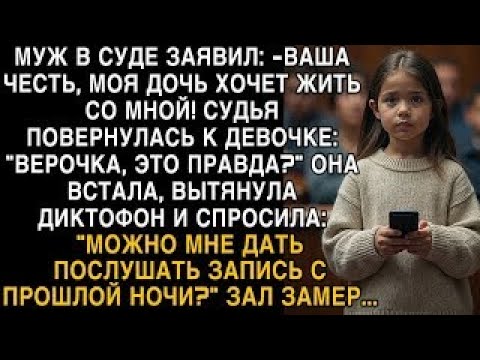 Видео: Я ПЛАКАЛ, ЧИТАЯ! МУЖ В СУДЕ  ''ДОЧЬ СО МНОЙ!'' ВЕРОЧКА ВКЛЮЧИЛА ДИКТОФОН   ЗАЛ ЗАМЕР!