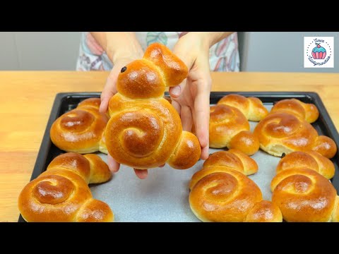 Видео: Пуховые БУЛОЧКИ "Пасхальные Зайчики" Пасхальная выпечка