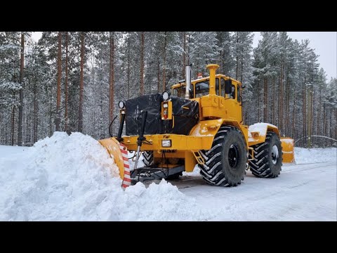 Видео: ТРАКТОР КИРОВЕЦ. К 700 А. РАСЧИСТКА ПОСЁЛКА