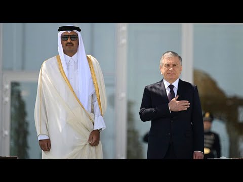 Видео: Самарқанд шаҳрида Қатар Амирини тантанали кутиб олиш маросими бўлди