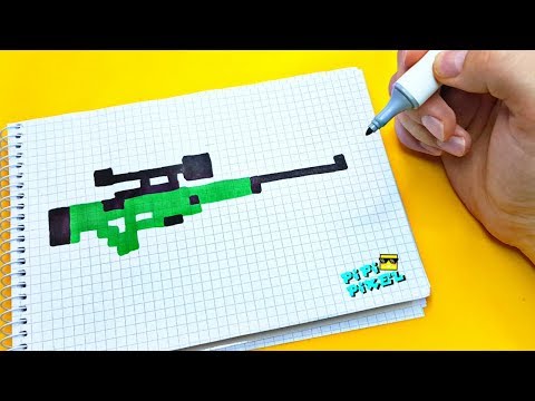 Видео: PIXEL ART AWP снайперская винтовка AWM ! РИСУНКИ ПО КЛЕТОЧКАМ ! авп авм AWP Sniper pubg cs