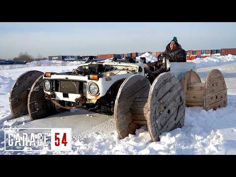 Видео: АДСКАЯ КОЛЕСНИЦА на 47-х ДИСКАХ из КАБЕЛЬНЫХ КАТУШЕК