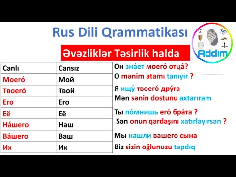 Видео: Rus Dili Qrammatikası | Dərs 47  | Təsirlik Hal | Əvəzliklər Təsirlik Halda | Винительный падеж