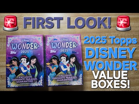 Видео: 2025 Topps Disney Wonder Value Boxes, первый взгляд! 👀 Эксклюзивные параллели с бриллиантами! Выр...